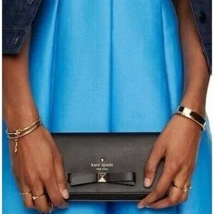 Kate Spade Black Bow Clutch